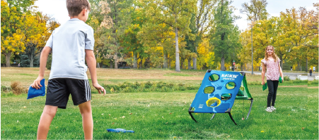 Kids playing Rockin' Pockets