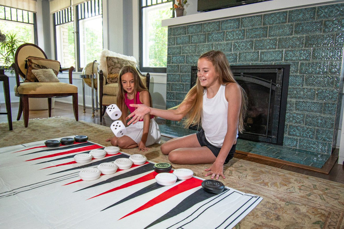 Kids playing games inside