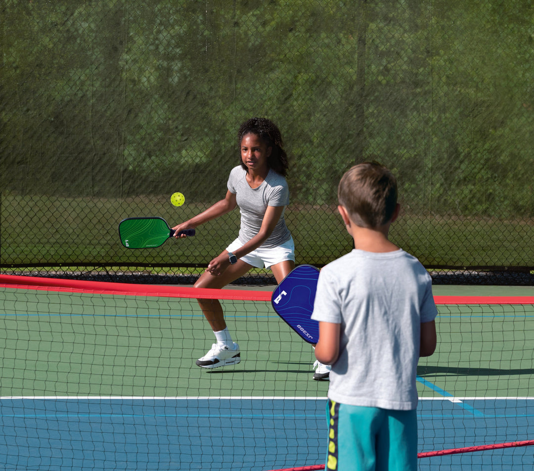 Kids playing Pickleball