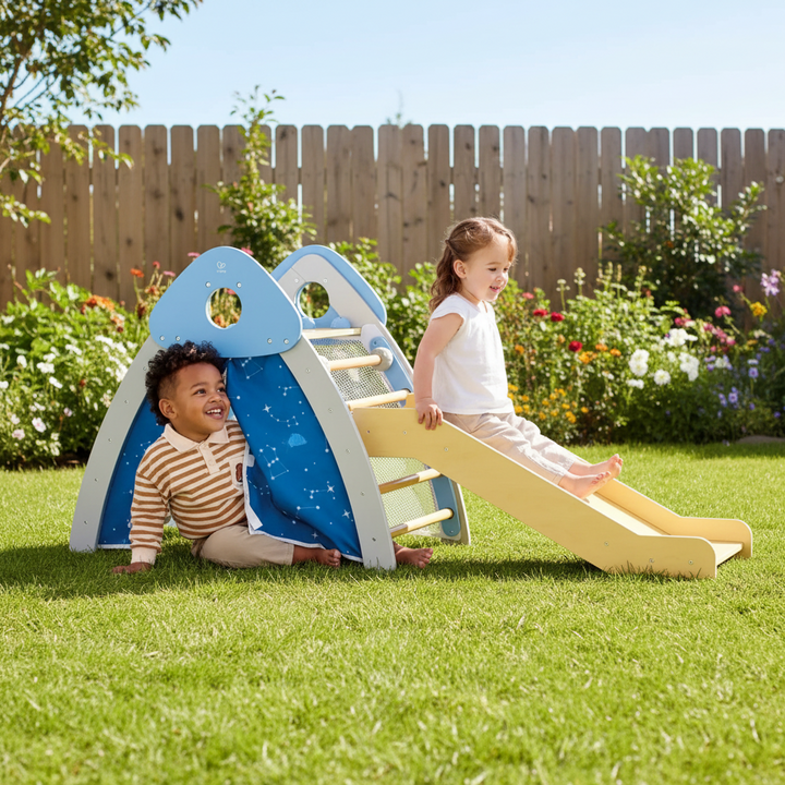 4-in-1 Climb 'n' Slide Gym Set