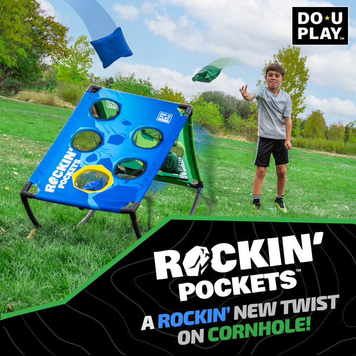 rocking pockets bean bag toss game new twist on classic corn hole toss