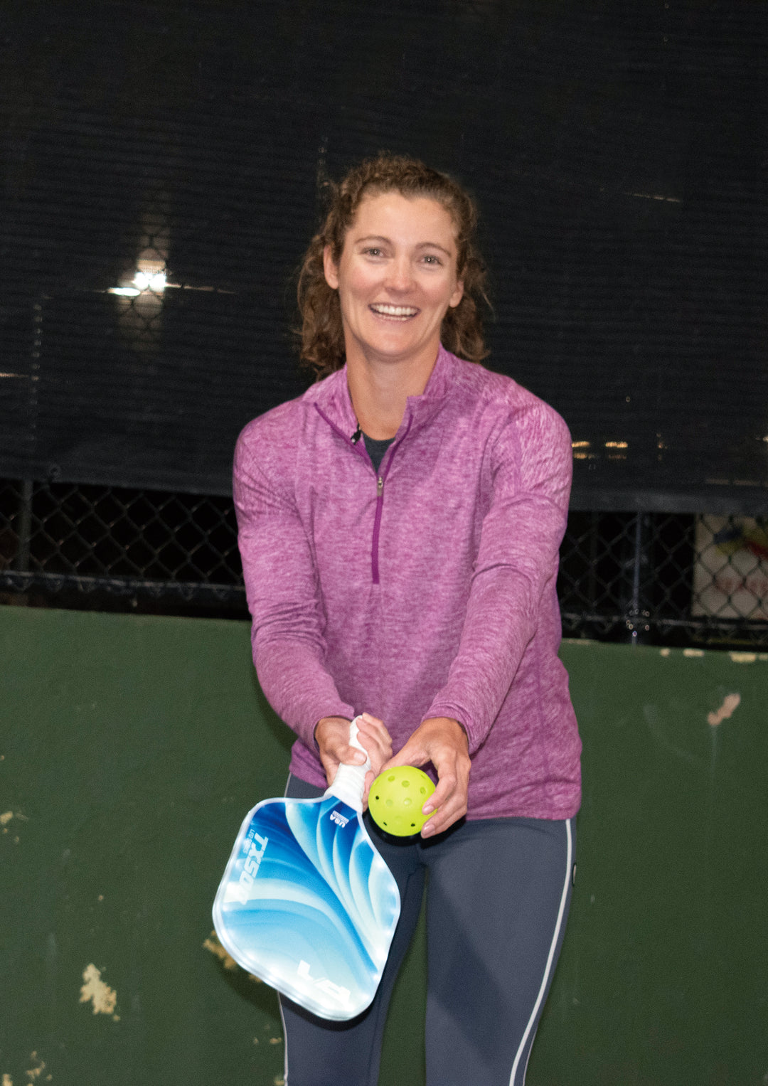 playing with p1 LED pickle ball paddle