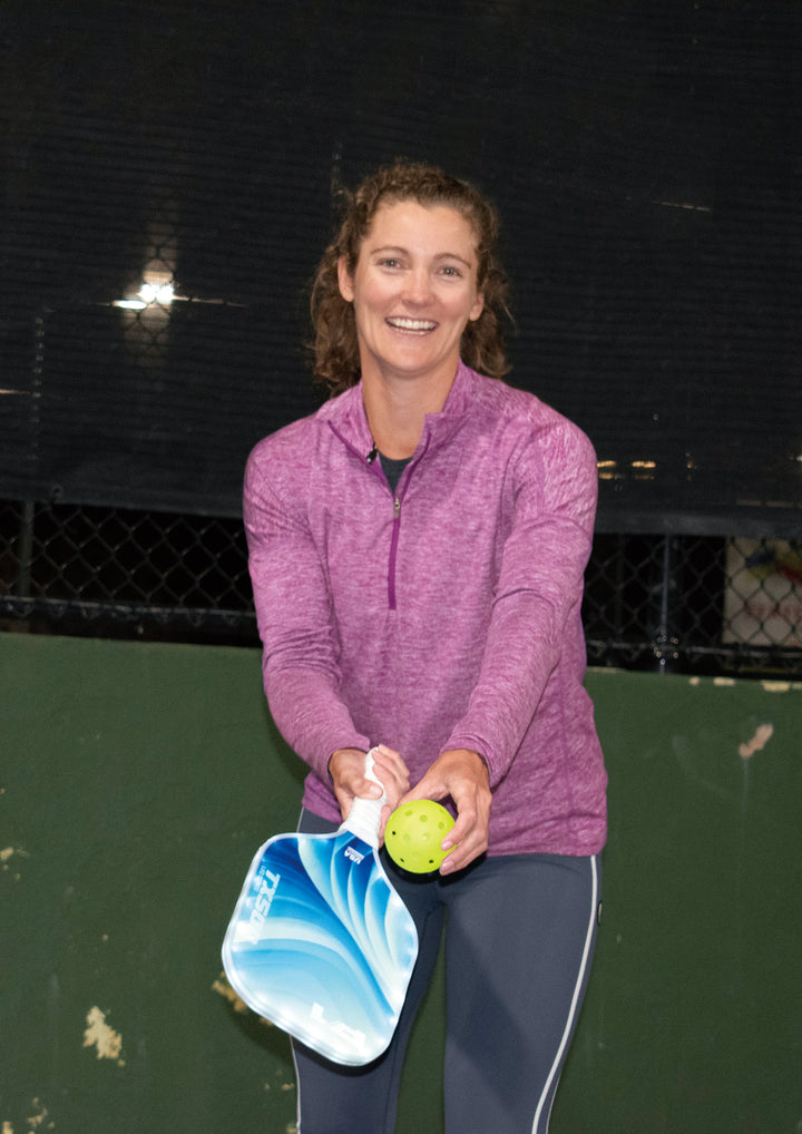 playing with p1 LED pickle ball paddle