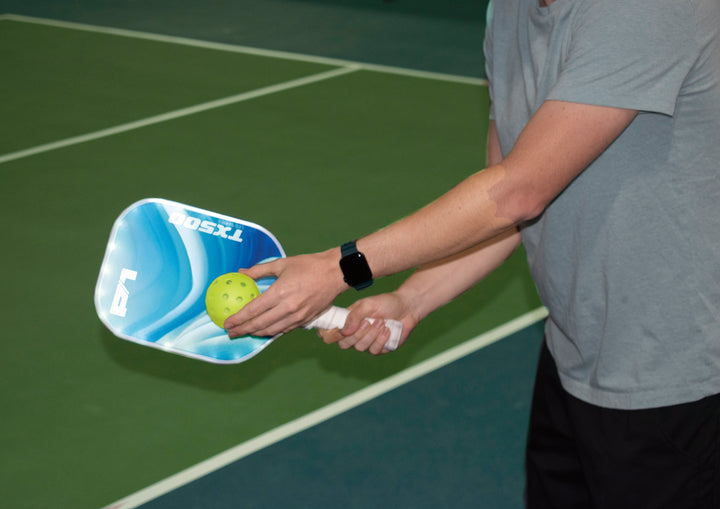 p1 LED pickleball paddle serve