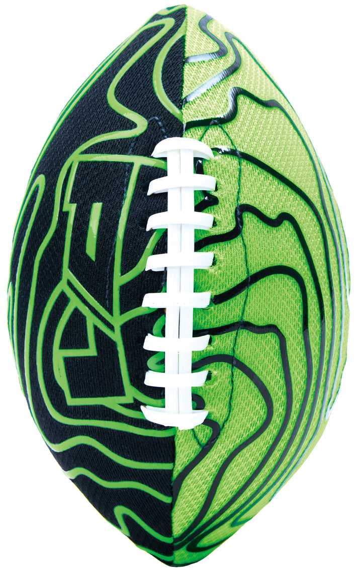 p1 warrior foot ball double-laced for a strong grip, ensuring precision throws 