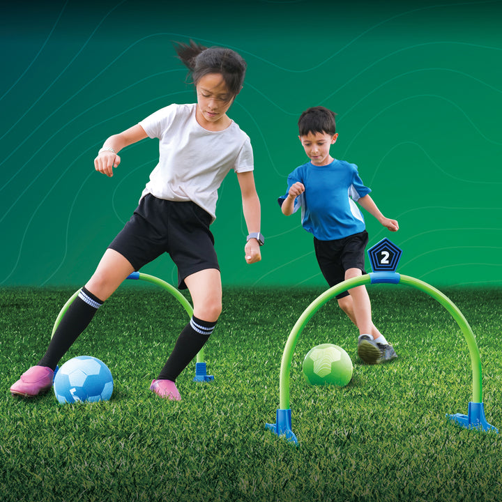 Kick Croquet with soccer ball