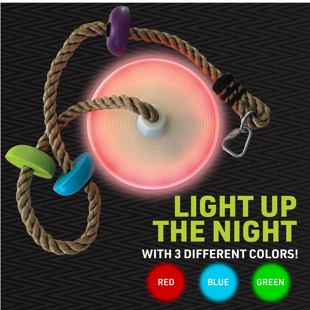 Trelines LED climbing rope swing