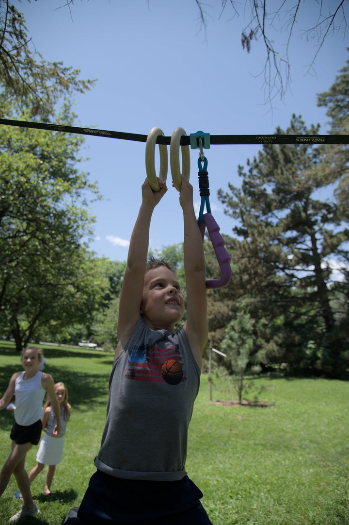 trelines ninja adventure line gymnastic rings