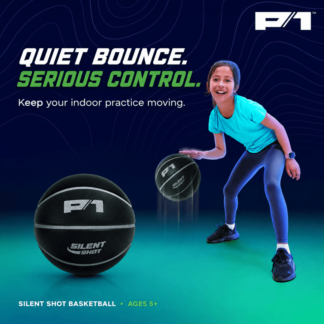 Silent Shot Basketball: quiet bounce and indoor dribbling practice, ages 5+