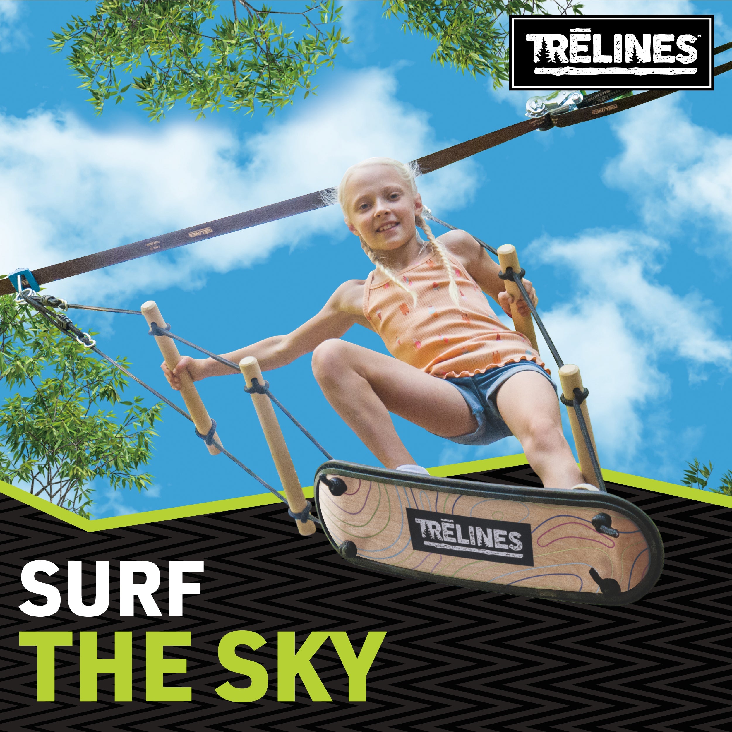 TreBoard Surfin' Swing Skateboard Style Tree Swing – Life Is