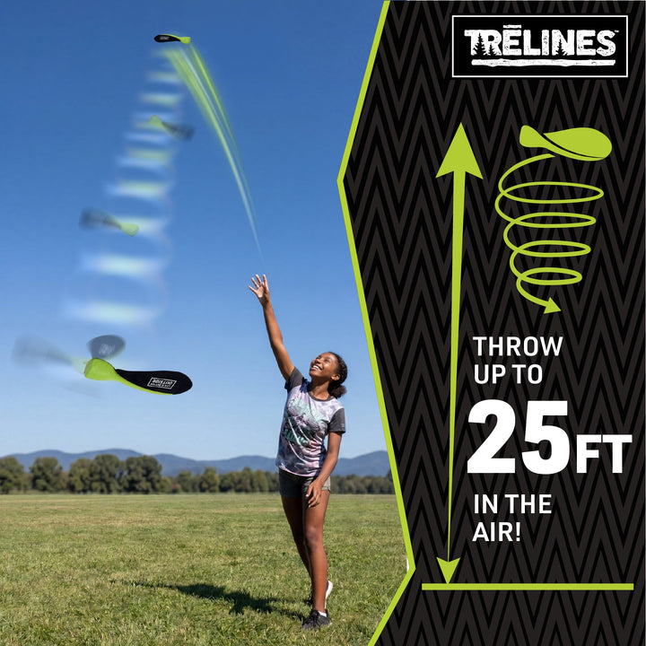 Trelines Pod-Copter™ Throwing Toy — Set of 3 | Outdoor Throwing Game for Kids | Ages 5+