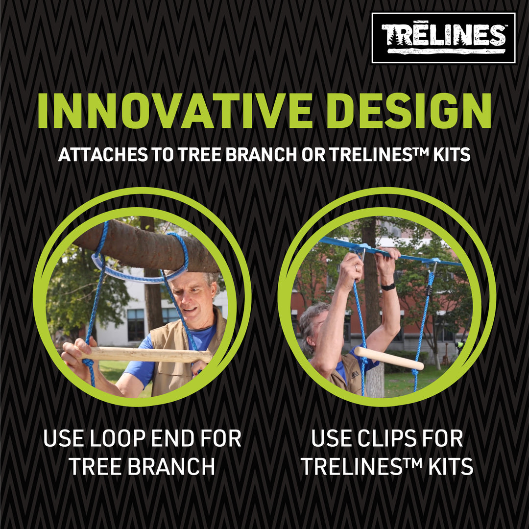 trelines rope ladder for trees and slackline obstacles