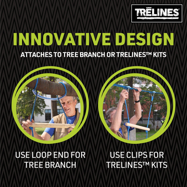 trelines rope ladder for trees and slackline obstacles